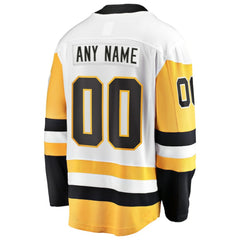 NHL Pittsburgh Penguins Fanatics Away Breakaway Custom Jersey - White