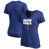 Indianapolis Colts Women's Vintage Team Lockup V-Neck T-Shirt Royal