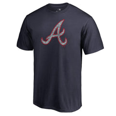 Atlanta Braves Static Logo T-Shirt - Navy T-shirts