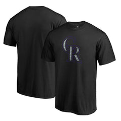 Colorado Rockies Static Logo T-Shirt - Black T-shirts