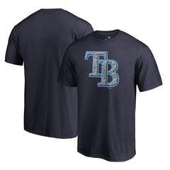 Tampa Bay Rays Static Logo T-Shirt - Navy T-shirts