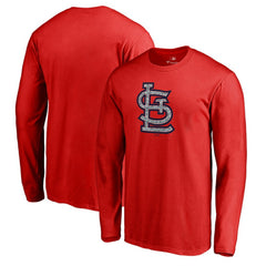 St. Louis Cardinals Static Logo Long Sleeve T-Shirt - Red T-shirts