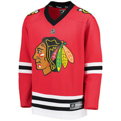 NHL Chicago Blackhawks Fanatics Youth Home Replica Blank Jersey - Red