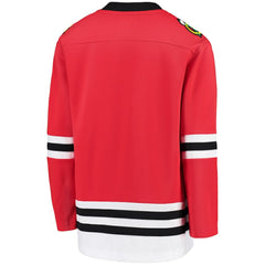 NHL Chicago Blackhawks Fanatics Youth Home Replica Blank Jersey - Red