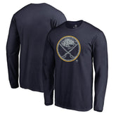 NHL Buffalo Sabres Static Logo Long Sleeve T-Shirt - Navy
