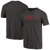 Houston Rockets Distressed Logo Tri-Blend T-Shirt Black