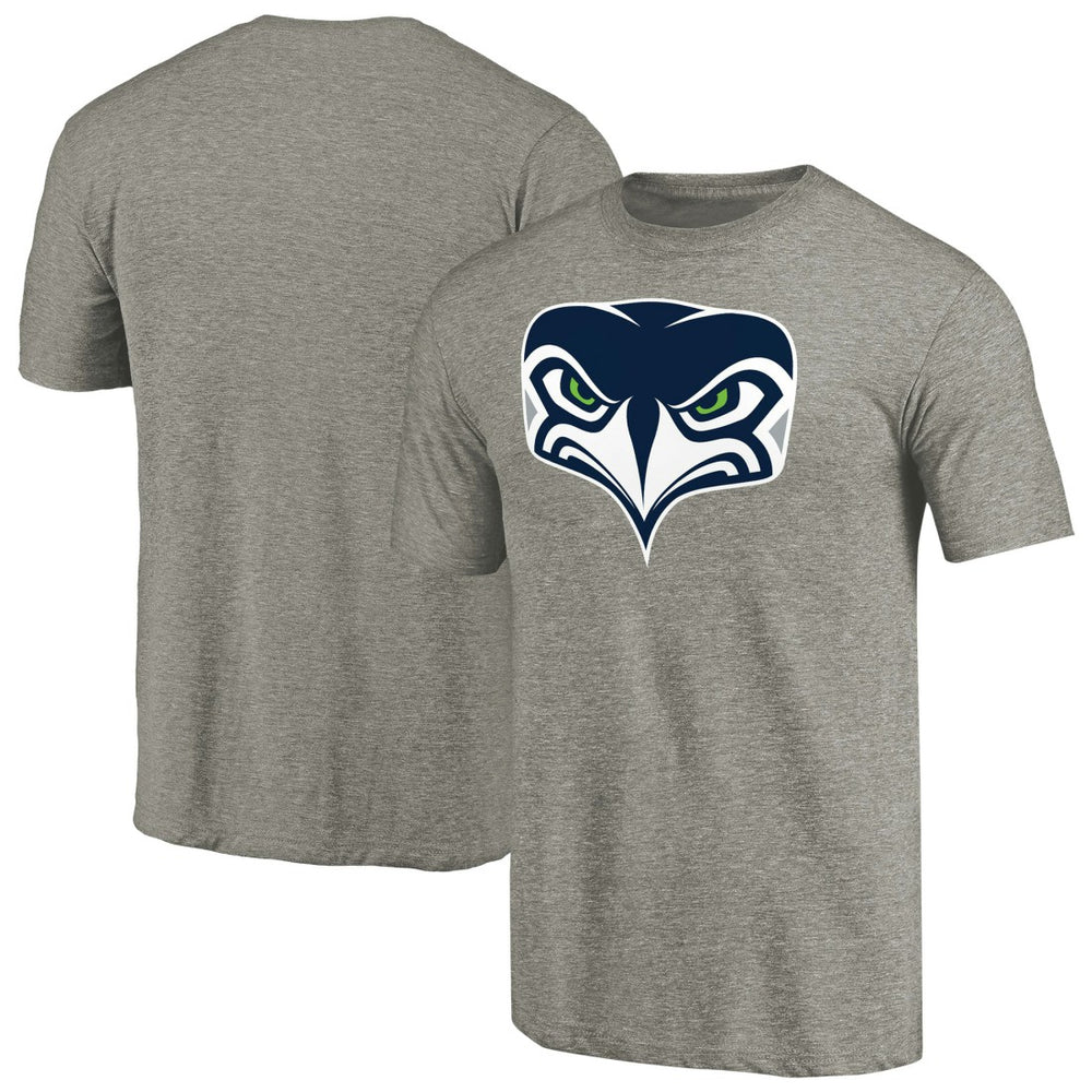 Seattle Seahawks Alternate Team Logo Gear Tri-Blend T-Shirt Ash