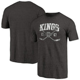 NHL Los Angeles Kings Vintage Collection Line Shift Tri-Blend T-Shirt - Black