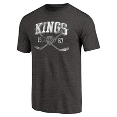 NHL Los Angeles Kings Vintage Collection Line Shift Tri-Blend T-Shirt - Black