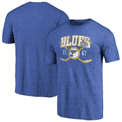 NHL St. Louis Blues Vintage Collection Line Shift Tri-Blend T-Shirt - Royal
