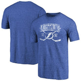 NHL Tampa Bay Lightning Vintage Collection Line Shift Tri-Blend T-Shirt - Heathered Blue