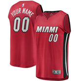 NBA Miami Heat Youth Fast Break Replica Custom Jersey Red - Statement Edition