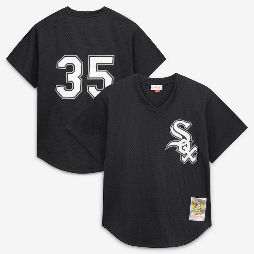Frank Thomas Chicago White Sox Mitchell & Ness Authentic Batting Practice Jersey - Black Jerseys