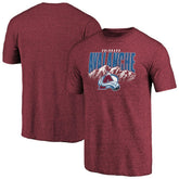 NHL Colorado Avalanche Hometown Collection Tri-Blend T-Shirt - Burgundy
