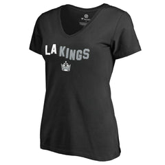 NHL Los Angeles Kings Women's Fan Favorite Team Slogan V-Neck T-Shirt - Black