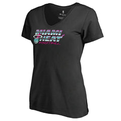 Miami Heat Women's Miami Nights Hometown Collection T-Shirt Black