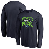 Minnesota Timberwolves Power of the Pack Hometown Collection Long Sleeve T-Shirt Navy