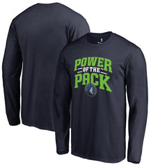 Minnesota Timberwolves Power of the Pack Hometown Collection Long Sleeve T-Shirt Navy