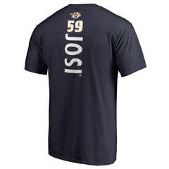 NHL Roman Josi Nashville Predators Backer Name & Number T-Shirt - Navy