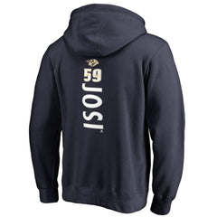 NHL Roman Josi Nashville Predators Backer Name & Number Pullover Hoodie - Navy
