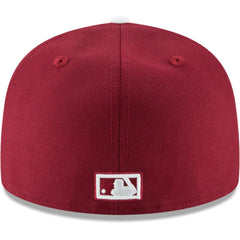 Philadelphia Phillies New Era Cooperstown Collection Wool 59FIFTY Fitted Hat - Maroon Hats
