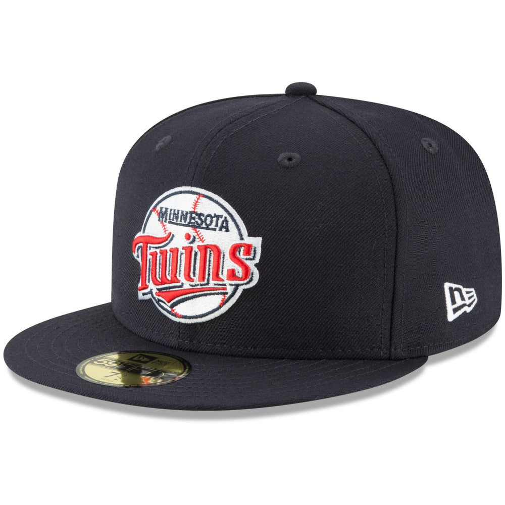 Minnesota Twins New Era Cooperstown Collection Wool 59FIFTY Fitted Hat - Navy Hats