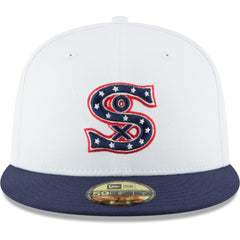 Chicago White Sox New Era Cooperstown Collection Wool 59FIFTY Fitted Hat - White Hats