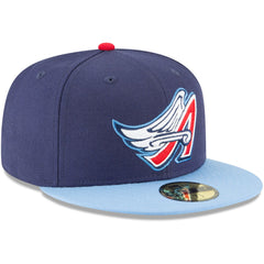 California Angels New Era Cooperstown Collection Wool 59FIFTY Fitted Hat - Navy Hats
