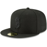 Seattle Mariners New Era Primary Logo Basic 59FIFTY Fitted Hat - Black Hats