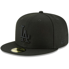 Los Angeles Dodgers New Era Primary Logo Basic 59FIFTY Fitted Hat - Black Hats