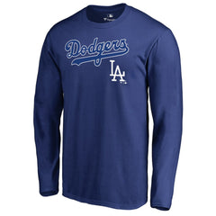 Los Angeles Dodgers Cooperstown Collection Wahconah Long Sleeve T-Shirt - Royal T-shirts