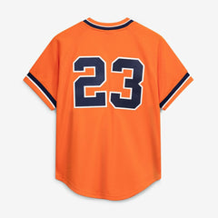 MLB Kirk Gibson Detroit Tigers Mitchell & Ness Cooperstown Collection Mesh Batting Practice Button-Up Jersey - Orange
