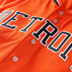 MLB Kirk Gibson Detroit Tigers Mitchell & Ness Cooperstown Collection Mesh Batting Practice Button-Up Jersey - Orange