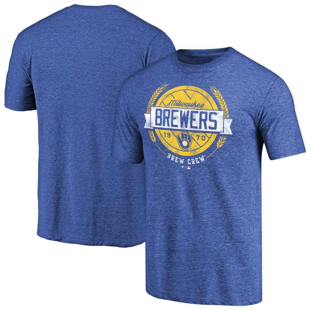 Milwaukee Brewers Hometown Collection Barrel Men T-Shirt - Royal T-shirts