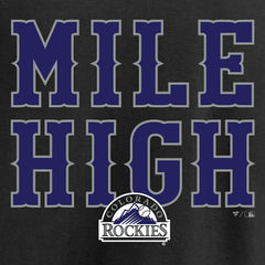 Colorado Rockies Hometown Collection Mile High T-Shirt - Black T-shirts