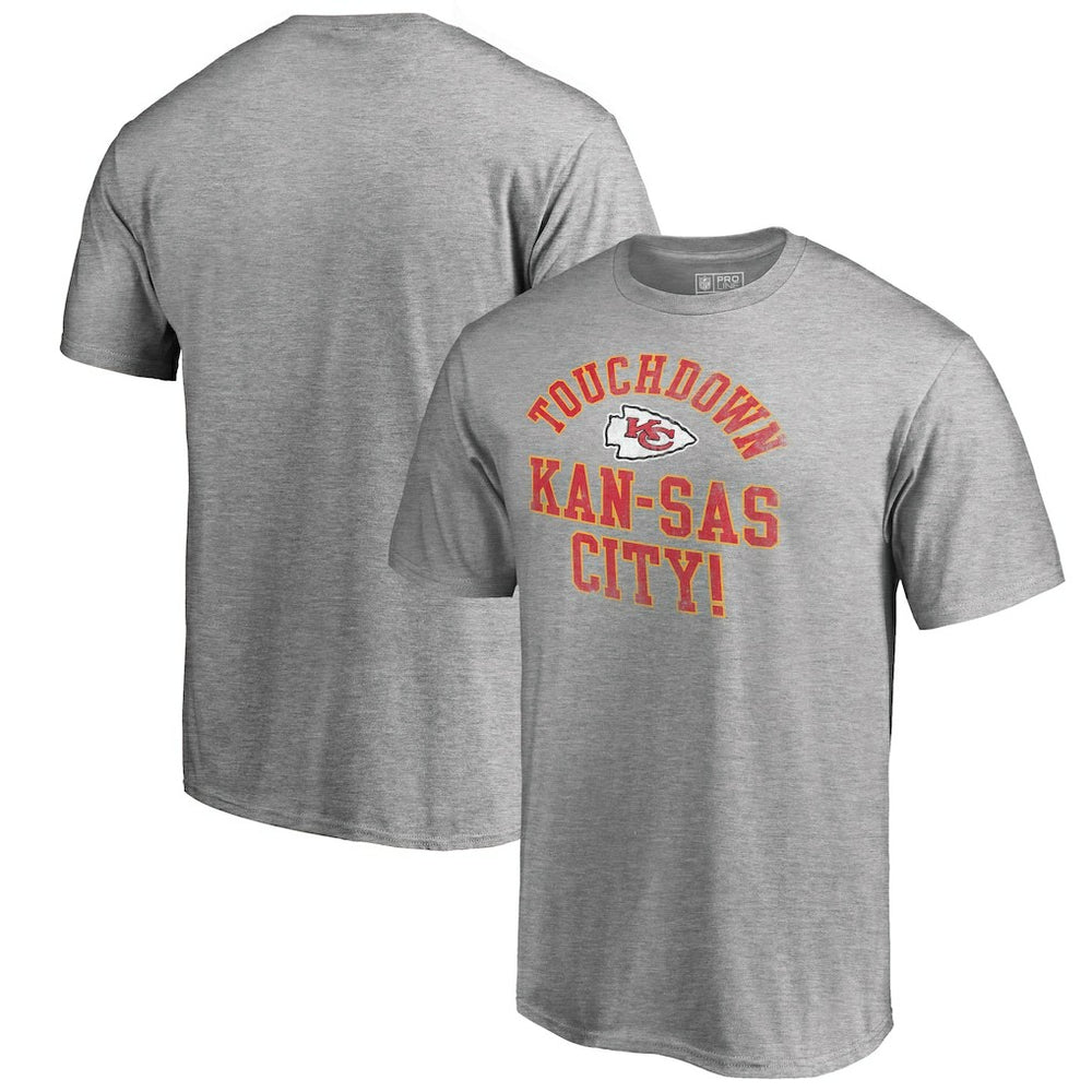 Kansas City Chiefs Hometown Collection TD-KC T-Shirt Heather Gray