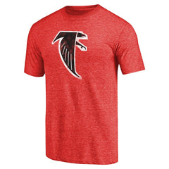 Atlanta Falcons Throwback Logo Tri-Blend T-Shirt Red