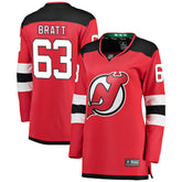 NHL Jesper Bratt New Jersey Devils Fanatics Women's Home Breakaway Player Jersey - Red