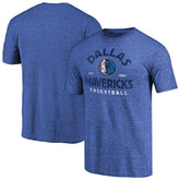 Dallas Mavericks Vintage Arch Tri-Blend T-Shirt Royal
