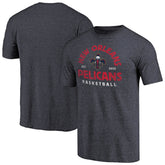 New Orleans Pelicans Vintage Arch Tri-Blend T-Shirt Navy