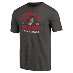 Portland Trail Blazers Vintage Arch Tri-Blend T-Shirt Black