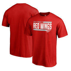 NHL Detroit Red Wings Iconic Collection On Side Stripe T-Shirt - Red