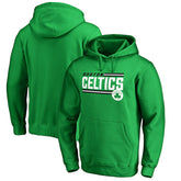 Boston Celtics Onside Stripe Pullover Hoodie Kelly Green
