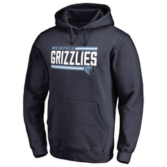 Memphis Grizzlies Onside Stripe Pullover Hoodie Navy