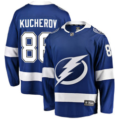 NHL Nikita Kucherov Tampa Bay Lightning Fanatics Breakaway Jersey - Blue