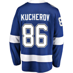 NHL Nikita Kucherov Tampa Bay Lightning Fanatics Breakaway Jersey - Blue