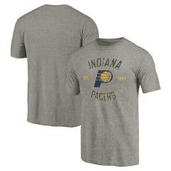Indiana Pacers Team Heritage Tri-Blend T-Shirt Gray
