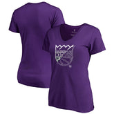 Sacramento Kings Women's X-Ray Slim Fit V-Neck T-Shirt Purple