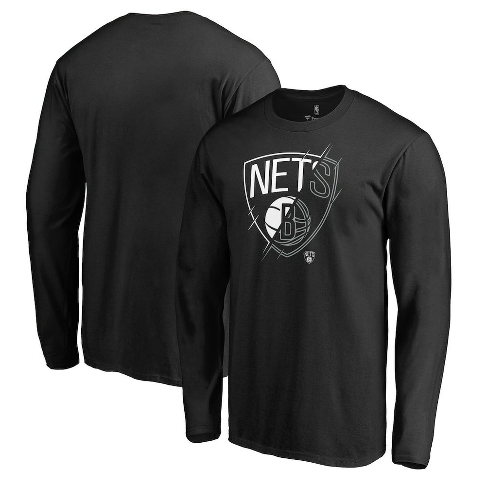 Brooklyn Nets X-Ray Long Sleeve T-Shirt Black