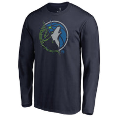 Minnesota Timberwolves X-Ray Long Sleeve T-Shirt Navy